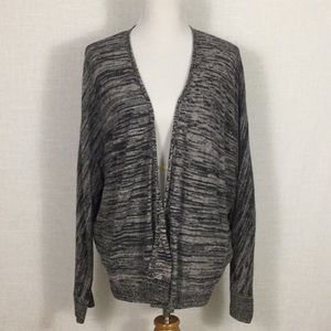 Eileen Fisher drapey marled linen cardigan